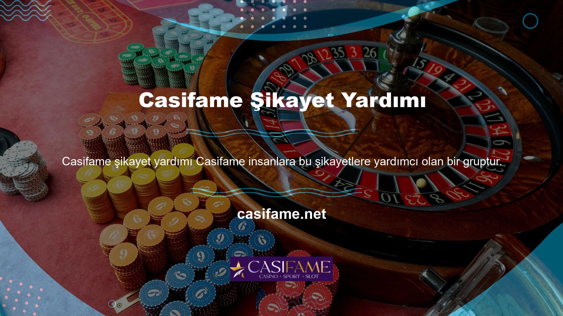 Şikayetler gönderildikten sonra, Casifame yeni bir şikayet aldı